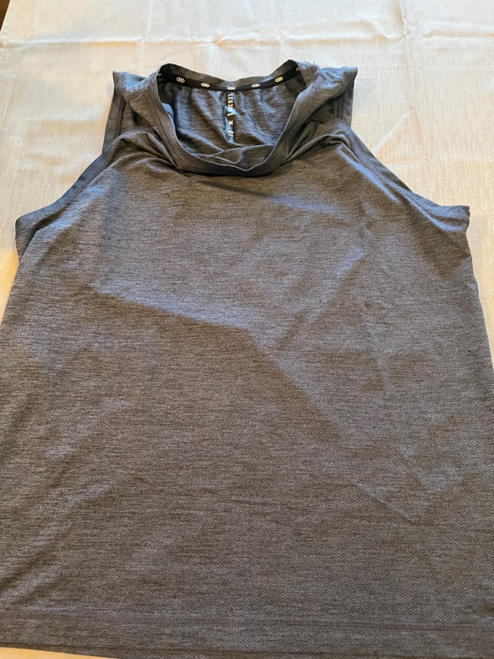 Men’s Sleeveless Hooded Tank Top - Charcoal
